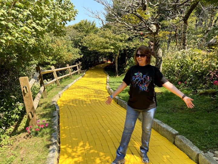 Angela's travel memory in Land of Oz, Beech Mountain, North Carolina