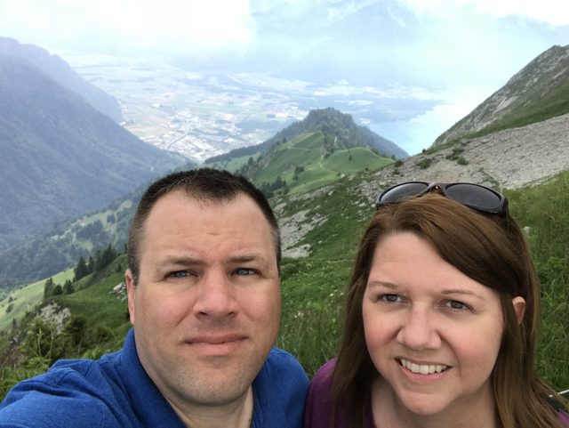 Angela's travel memory in Montreux, Switzerland
