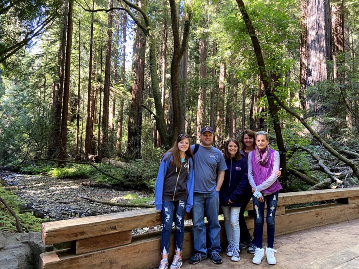 Angela's travel memory in Muir Woods, California