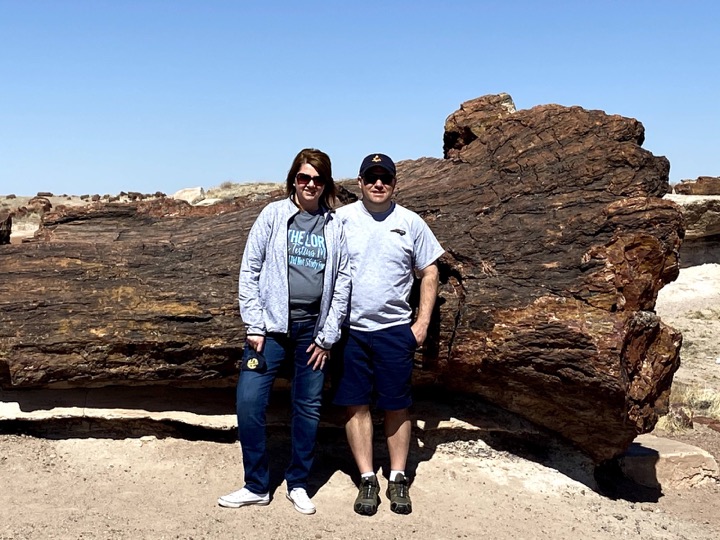 Angela's travel memory in Petrified Forest, Arizona
