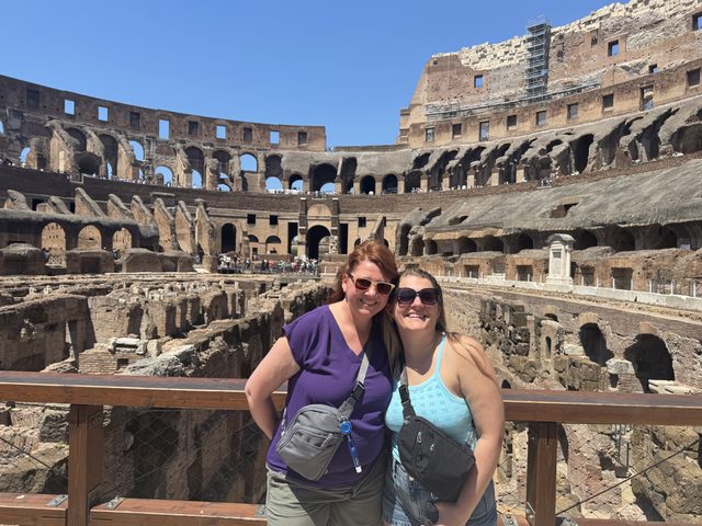 Angela's travel memory in The Colosseum, Rome, Italy
