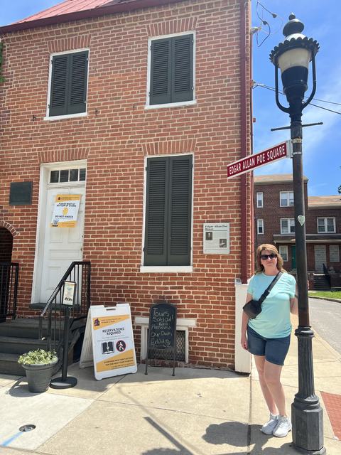 Angela's travel memory in Edgar Allan Poe House, Baltimore, Maryland