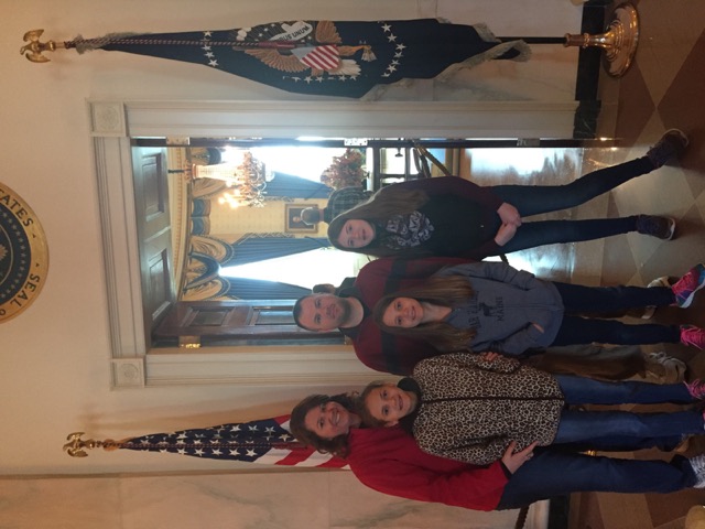 Angela's travel memory in The White House, Washington, D.C.
