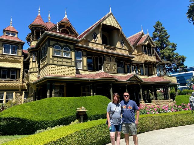 Angela's travel memory in Winchester Mystery House, San Jose, California