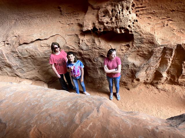 Angela's travel memory in Snow Canyon State Park, Ivins, Utah