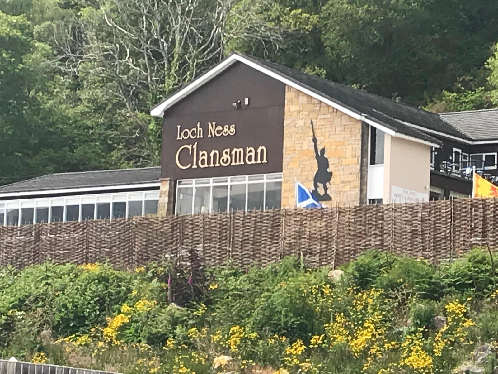 Loch Ness Clansman visitor building near the cruise departure point