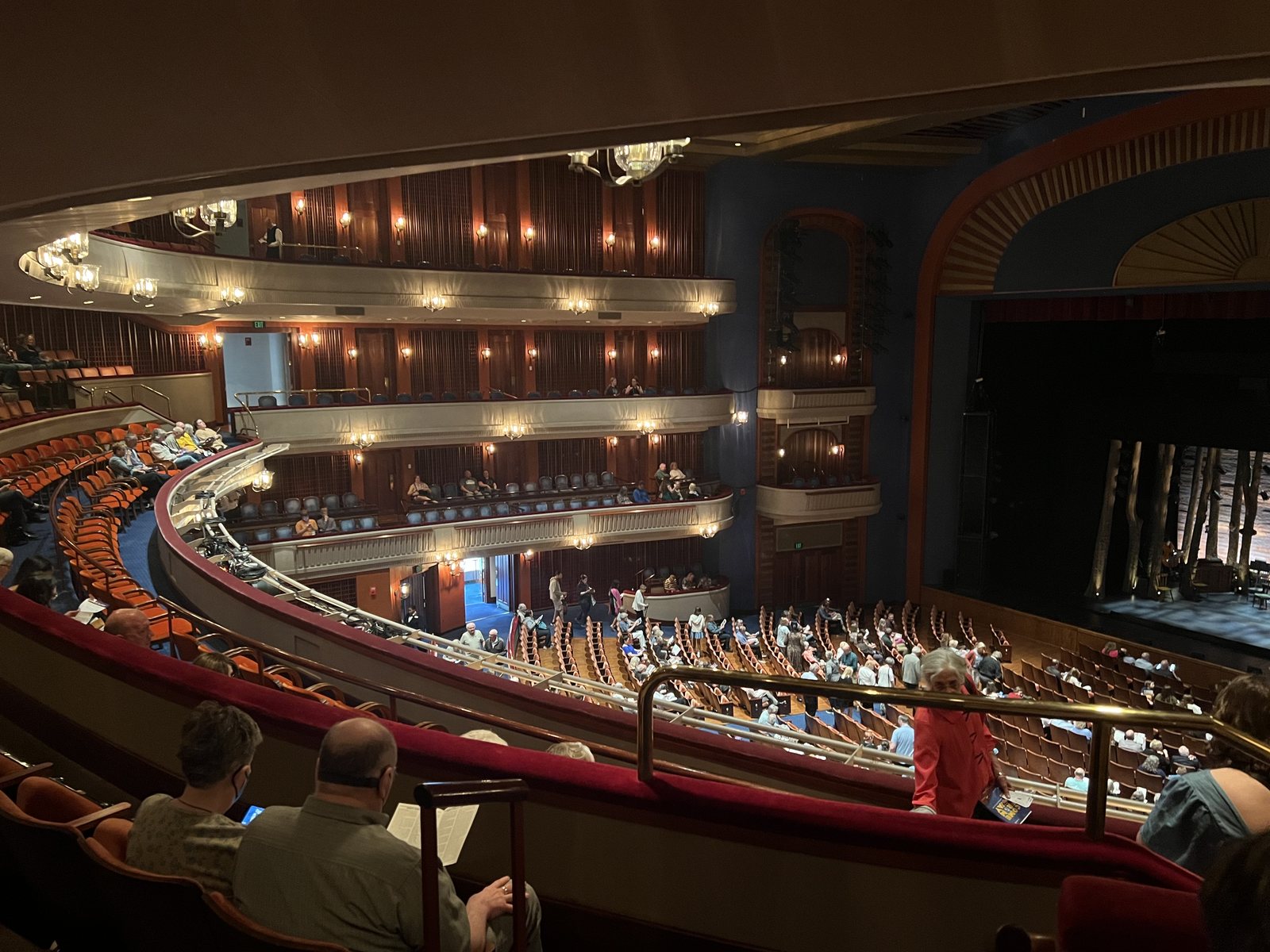 The Ordway Music Theater auditorium before a performance of Come From Away