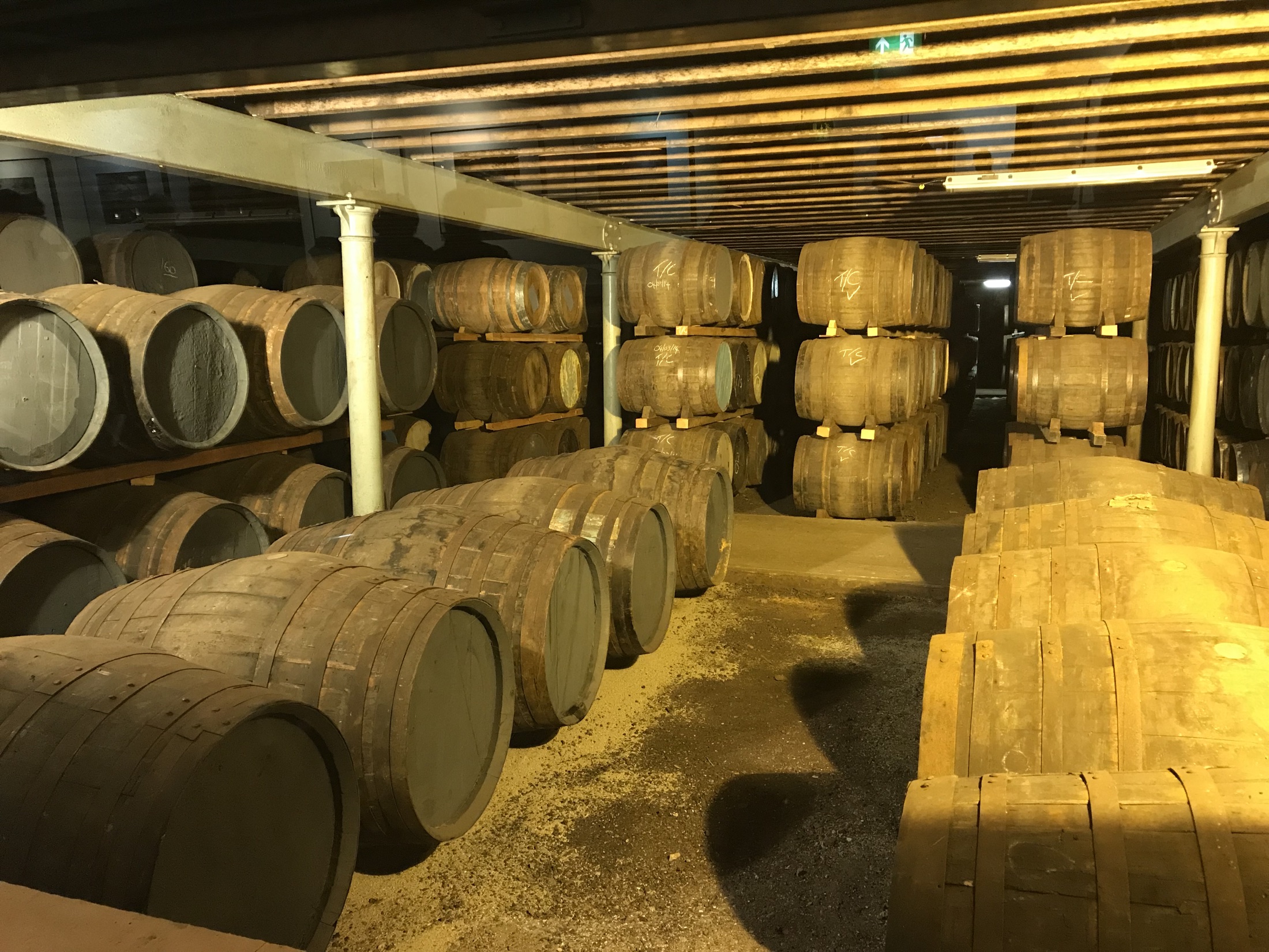 The stone buildings of the Glen Ord whisky distillery